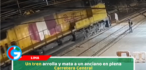 Un tren arrolla y mata a un anciano en plena Carretera Central
