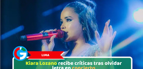 Lima: Kiara Lozano recibe críticas tras olvidar letra en concierto