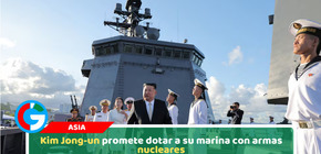 Kim Jong-un promete dotar a su marina con armas nucleares