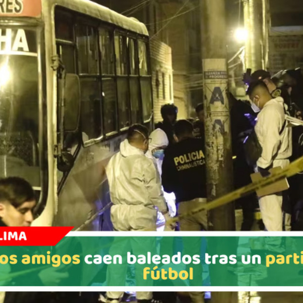 Dos amigos caen baleados tras un partido de fútbol