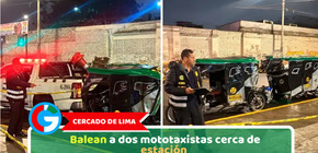 Cercado de Lima: Balean a dos mototaxistas cerca de estación