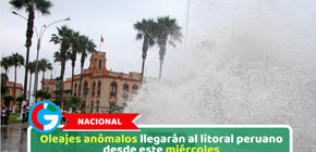 Nacional: Oleajes anómalos llegarán al litoral peruano desde este miércoles