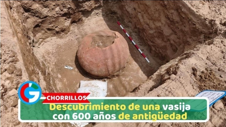Chorrillos: Descubrimiento de una vasija con 600 años de antigüedad